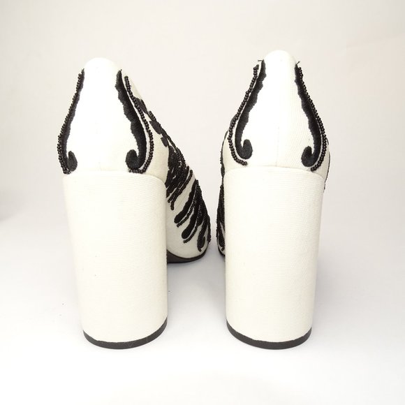 💥SOLD💥 TORY BURCH Lucia Pumps Embroidered Heels - Picture 6 of 10